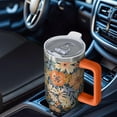 thumbnail image 6 of OBREWU Pioneer Flower Tumbler with Handle and Lid,Pioneer Flower 40oz Double Wall Vacuum Insulated Tumbler,Cups Gift for Women and Men, 6 of 7