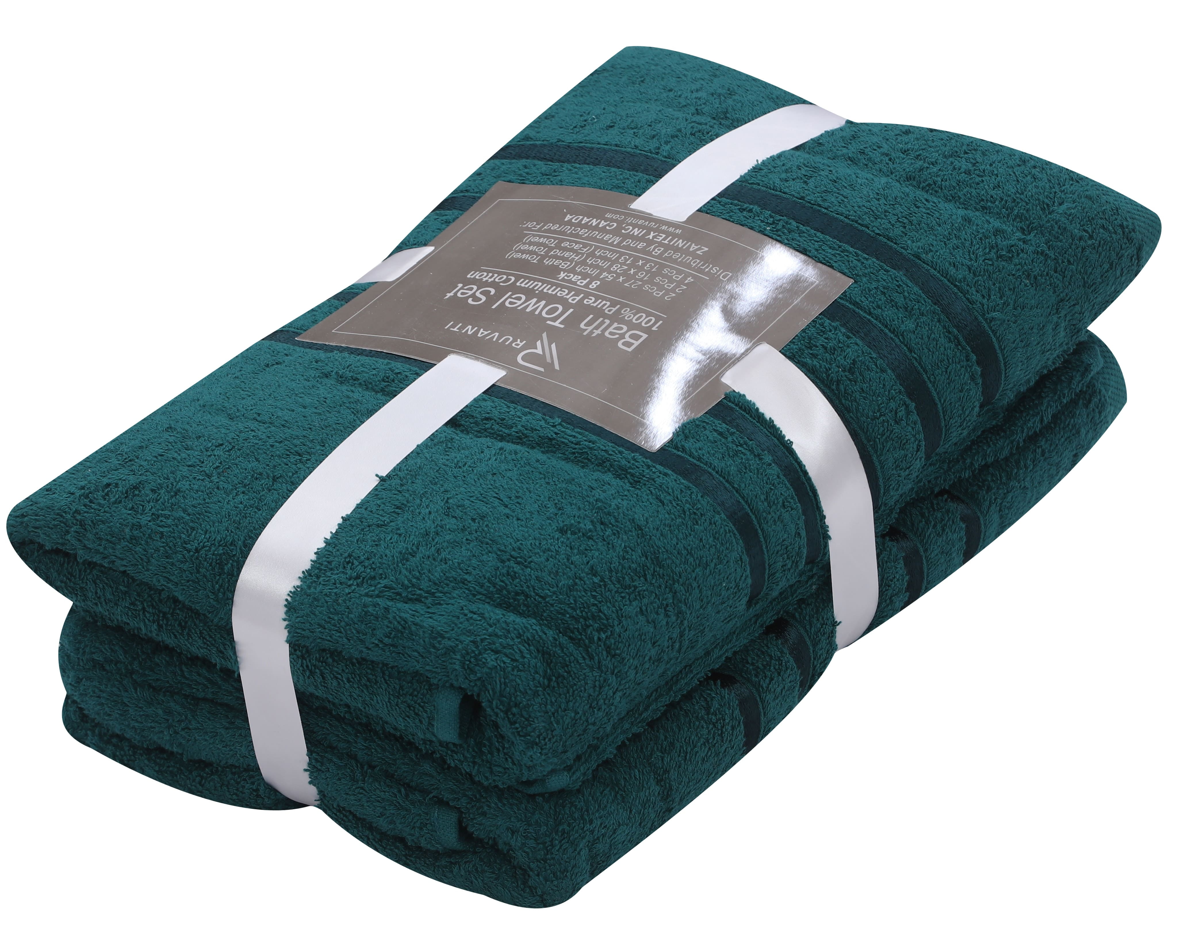 Ruvanti Bath Towels 4 Pcs (27x54 inch, Cream) 100% Cotton Extra Large  Bathroom Towel Set. Super Soft, Highly Absorbent, Quick Dry, Lightweight &  Washable Luxury Towels for Bathroom, Home, Spa, Hotel. 