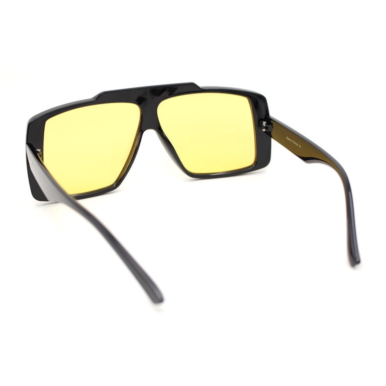Stylish Mens Bold Squared Rectangle Flat Top Racer Plastic  display picture 1