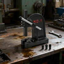 Manual Arbor Press, 1 Ton Manual Lever Press, 5.5in Work Height Heavy-duty Press Machine for Forming, Bending, Stretching