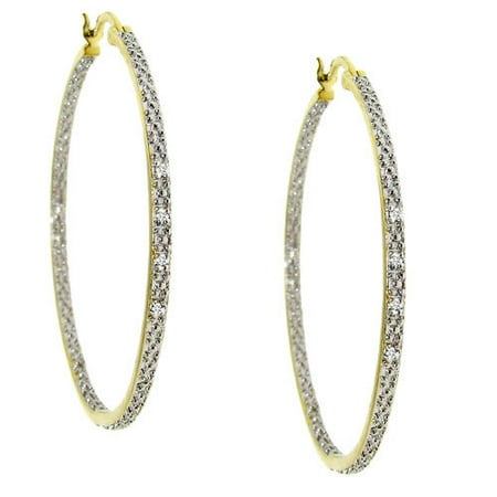 Moise Two-tone Diamond Hoop Earrings