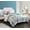 Waterblue, variant on Lanco Cate Circle 7-Piece Bed-in-a-Bag Set, Aqua, Full/Queen, Polyester Fill