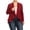 Burgundy, variant on Women's Casual Stretch Comfort Open Front Draped Blazer Jacket
