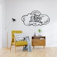 thumbnail image 2 of You Must Do The Things You Think You Cannot Do Quote Cute Cloud Design Vinyl Wall Sticker Wall Art Wall Decal Boys Girls Kids Room Design Bedroom House Home Decor Stickers Decoration Size (14x20 inch), 2 of 3
