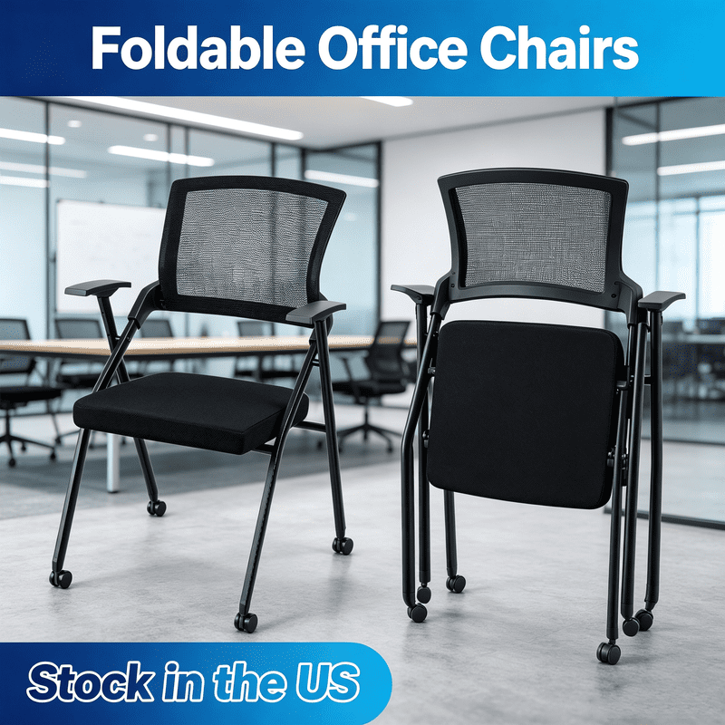 sioweci foldable stackable office chairs product