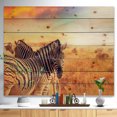 thumbnail image 2 of Design Art - Zebras Herd in Field At Sunset, 2 of 5