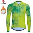 thumbnail image 3 of X-TIGER - Maillot de ciclismo de invierno para hombre, manga larga, forro polar térmico, ropa antibolitas para bicicleta, abrigo para bicicleta de carreras, 3 of 5