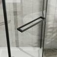 thumbnail image 4 of Spaco Frameless Shower Door 36 in.D x 36 in.W x 72 in.H Corner Shower Enclosure with Clear Tempered Glass Pivot Shower Door, Foldable Shower Door for Bathroom, Black, 4 of 5