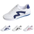 thumbnail image 2 of XIMIN Womens Casual Low Top Fashion Retro Court Sneakers Lace-up Athletic Classic Shoes with Tennis Inspired Fashion Details Canvas Running Hiking Sneakers, 2 of 8