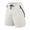 White, variant on Men's Fashion Solid Color Loose Comfort Motion Straight-Leg Work Shorts - Breathable & Durable