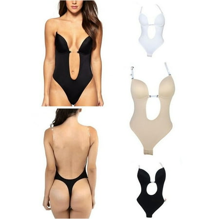 

Women Backless Corset Invisible Shapewear Practical Slimming Shaper Bra Corset White Size M