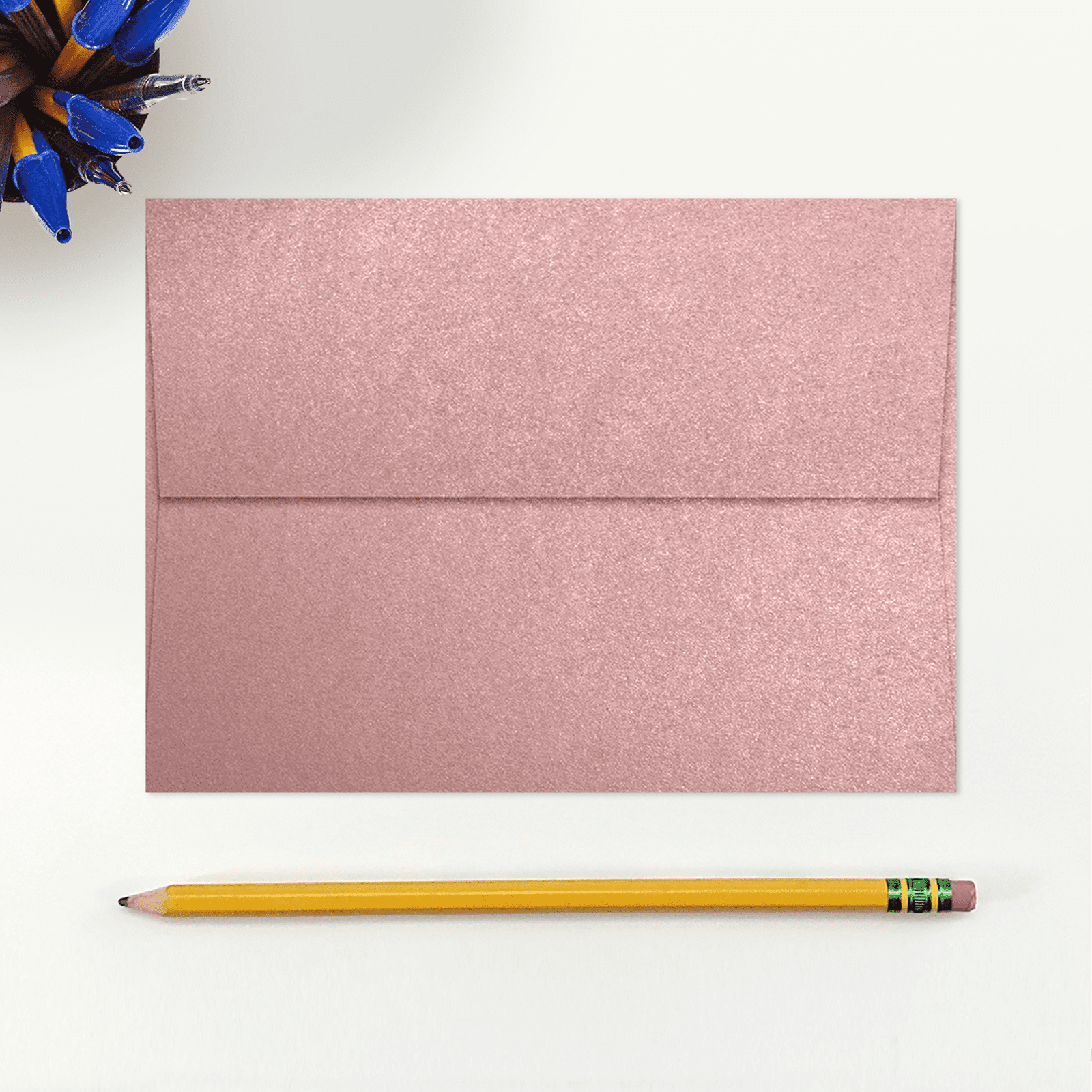 LUXPaper A7 Invitation Envelopes, 5 1/4 x 7 1/4, Misty Rose Metallic, 50/Pack