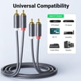 thumbnail image 4 of Cable RCA UGREEN 2RCA macho a 2RCA macho, 3 m, chapado en oro, 4 of 9