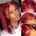thumbnail image 5 of Short Bob Wigs Straight Human Hair 13x4 Lace Front Human Hair Wig Bone Straight Wig, 5 of 7