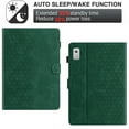 thumbnail image 5 of Case for Lenovo Tab P11 2nd Gen 11.5 Inch 2023, Embossed PU Leather Cover Flip with Smart Auto Wake / Sleep Stand Function Pencil Holder and Card Slots & Footgrip Case, Green, 5 of 5