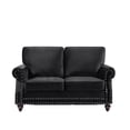 thumbnail image 3 of Uspridefurniture Feingold 61.4'' Velvet Rolled Arm Loveseat, Black, 3 of 5