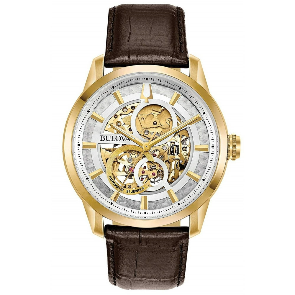 Bulova Bulova Classic Sutton Leather Automatic Mens Watch 97A138