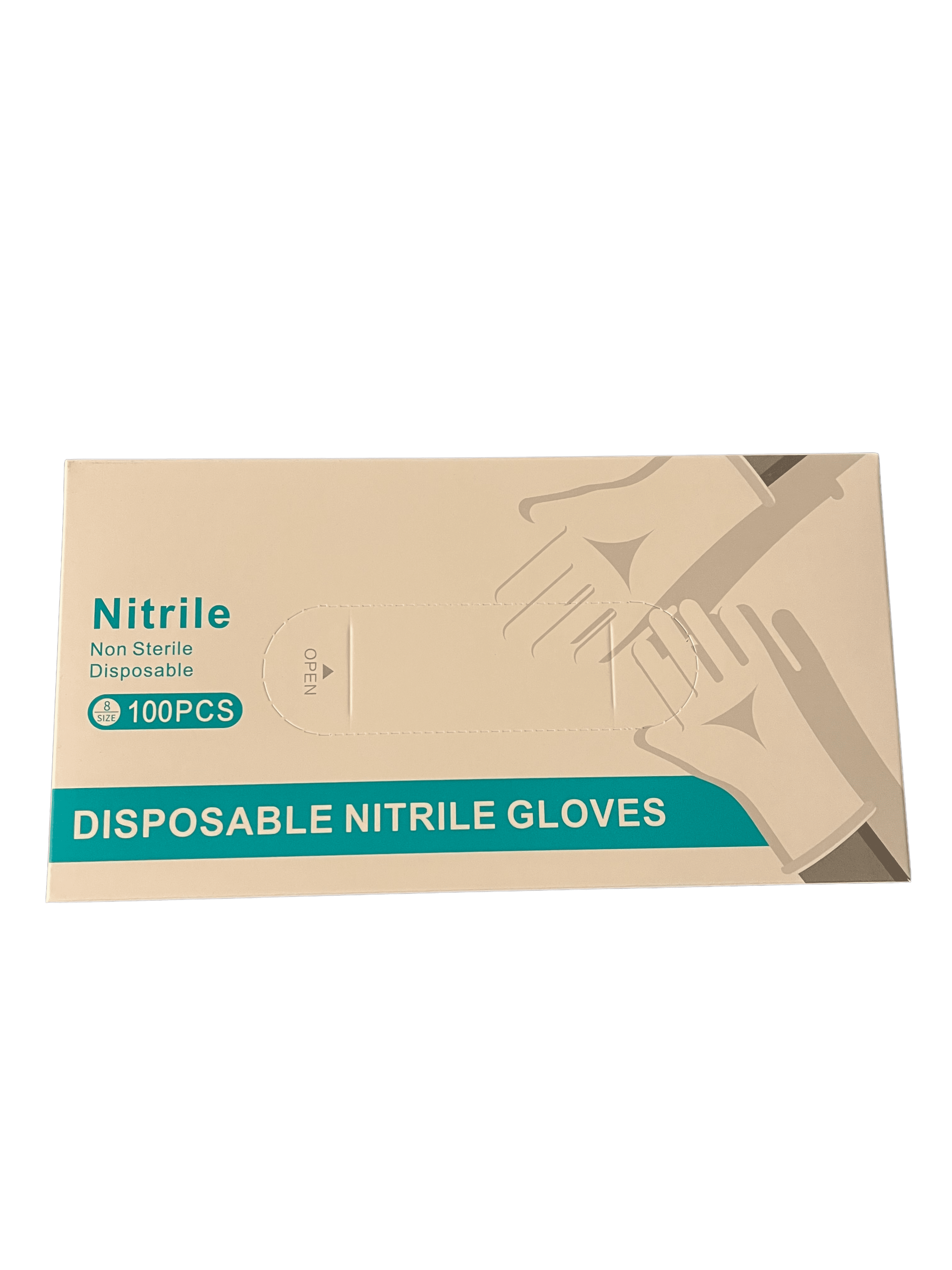 Disposable Powder-Free Nitrile Gloves, Latex Free Non-Sterile Large ...