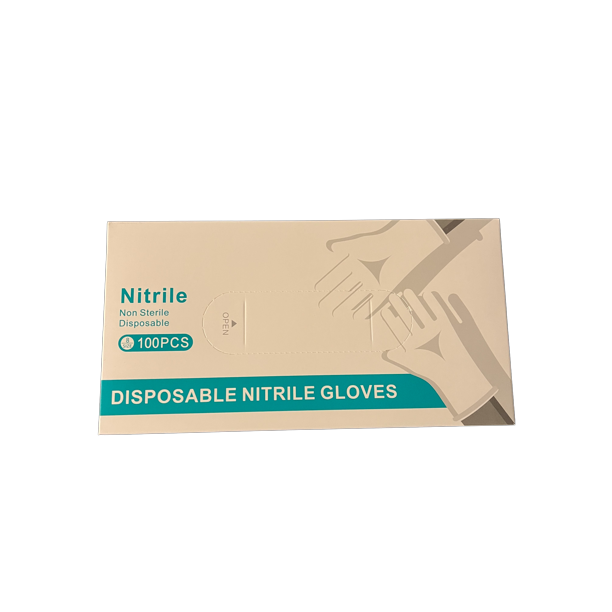Disposable PowderFree Nitrile Gloves, Latex Free NonSterile Large Exam Glove, 5 mil, Box of