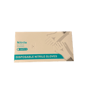 Disposable Powder-Free Nitrile Gloves, Latex Free Non-Sterile Large Exam Glove, 5 mil, Box of 100, Large