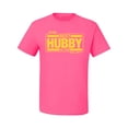 thumbnail image 2 of Wild Bobby,The Best Hubby in The Galaxy, Father's Day, Men Graphic Tees, Neon Pink, 2XL, 2 of 3