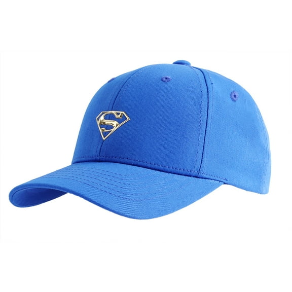 WITHMOONS Superman Shield Cotton Baseball Cap for Boys Girls ACI1282 (Blue)