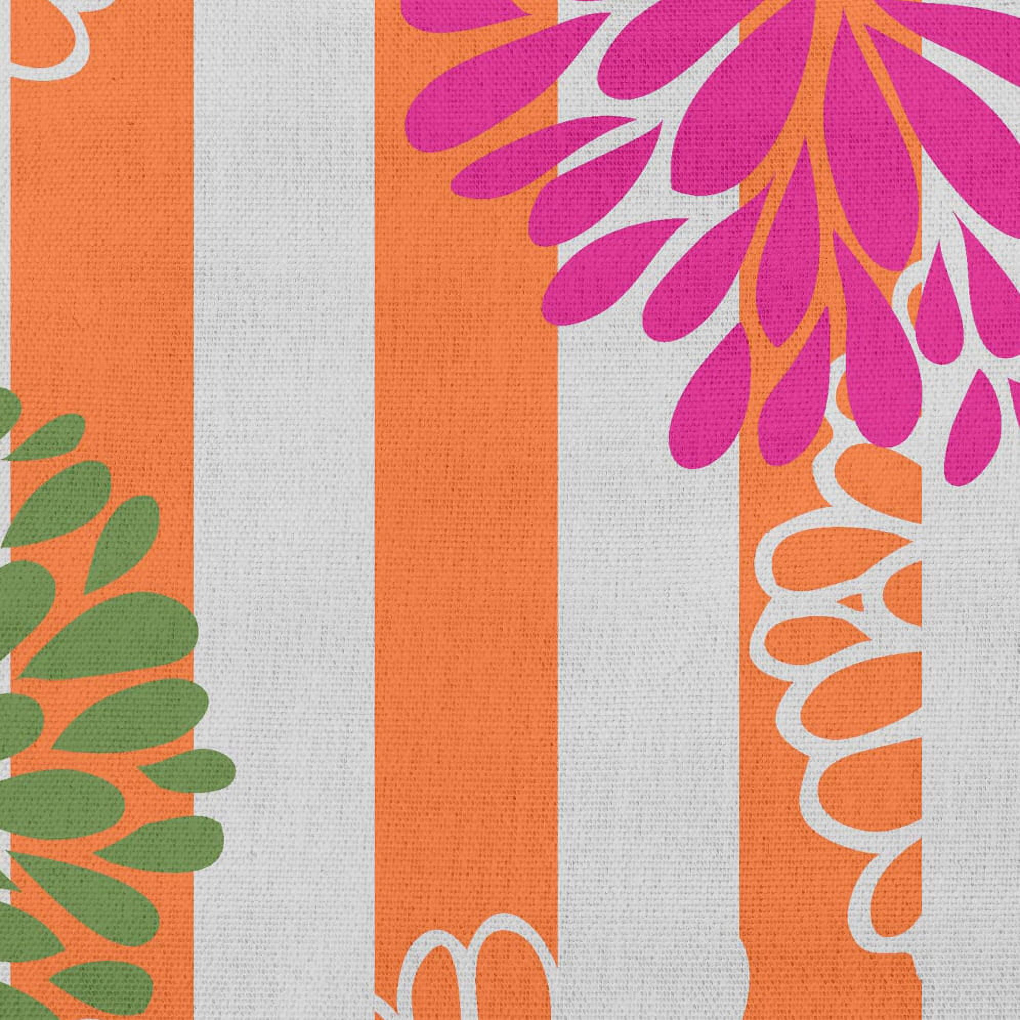 Simply Daisy 16 in x 16 in Modern and Contemporary Multi-color Floral Polyester Throw Pillow