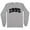Grey, variant on 1995 College Style Long Sleeve Shirt Unisex Large White