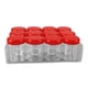 thumbnail image 1 of Caja pequeña para medicamentos, 12 compartimentos, transparente, con espiral, redonda, organizador de medicamentos para joyería, botones rojos, 1 of 14
