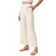 thumbnail image 4 of Pantalones Palazzo de Lino para Mujer INSPIRE CHIC, Casual, de Cintura Alta, Rectos, de Pierna Ancha, Pantalones de Botón, Color Beige, 4 of 6