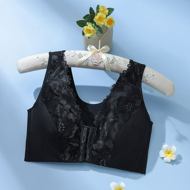 Sujetador ultrafino de talla grande con hebilla frontal y sin aro de acero, ajustable, para pecho grande, pequeño, transpirable, accesorio para fruncir el pecho, ropa interior para mujer