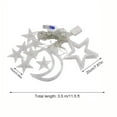 thumbnail image 3 of Matoen12 LED Star and Lunar Curtain Decorative Lights 11.5ft Ramadan Festival Decorative Light String Remote Control and USB Plug for Home Party Holiday Decorations, 3 of 9