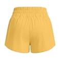 thumbnail image 5 of Sahpxhe Girls Athletic Running Shorts High Waist Elastic Waist Kids Loose Comfy Casual Sports Shorts Yellow 14-15Years, 5 of 8