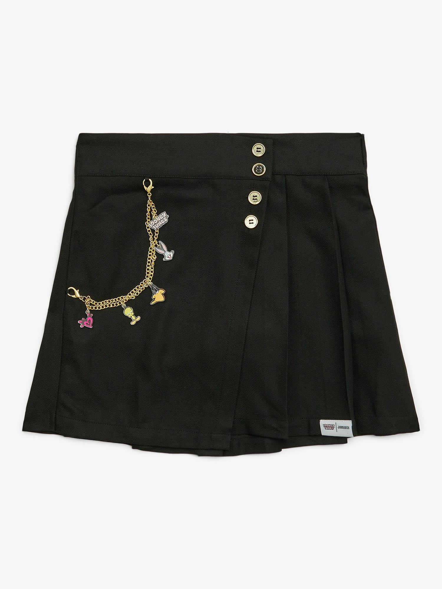 Justice Girls Collab Asymm Pleated Skirt, Sizes XS - XLP