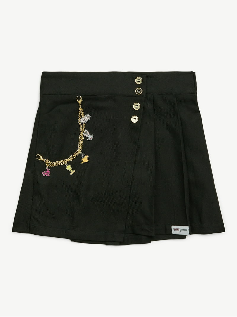 Justice Girls Collab Asymm Pleated Skirt, Sizes XS - XLP - Walmart.com