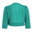 thumbnail image 3 of Olyvenn Clearance Womens Cropped Cardigan Elegant Solid Color Slim Fit Business Work Office Fashion V Neck Womens Suit Daily Comfy Bolero Casual Set 3/4 Sleeve Jackets Green 8, 3 of 4