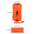 thumbnail image 2 of Storage Type Double Air Bag Back Float Boat Throwable Flotation Device High Buoyancy Boat Throw With Strap Water Proof Throwable Flotation Device For Boating Swimming Boat Glitter Tube Float Dinosaur, 2 of 5