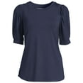 thumbnail image 5 of Time and Tru Women's Sheared Shoulder Top, 5 of 5