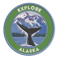 thumbnail image 1 of Explore! Alaska 3.5 Inch Iron Or Sew On Embroidered Fabric Badge Patch Seek Adventure, National Park Iconic Series, 1 of 2