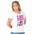 thumbnail image 4 of Faith Love Hope Breast Cancer Aware Women's Graphic T Shirt Tees Brisco Brands L, 4 of 5