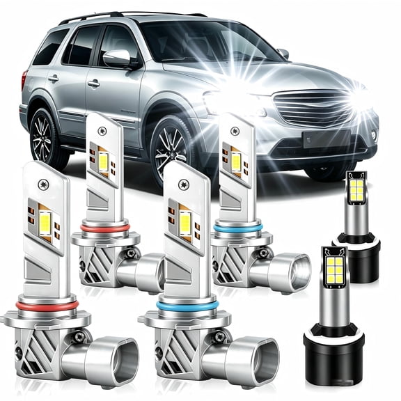 2026 Latest LED Headlight Bulbs Fits for Oldsmobile Bravada 2002-2004,9005 High Beam 9006 Low Beam 880 Fog Light,Super Bright Replacement for Cars,Trucks, Motorcycles,Plug and Play