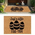 thumbnail image 2 of RotHome Easter Welcome Mat Outdoor Spring Door Decor Easter Rabbit Coir Rug Non Slip Durable Front Porch Mat for Indoor Outdoor Entryway Home Entrance Gifts, 16 x 24 Inch, 2 of 9