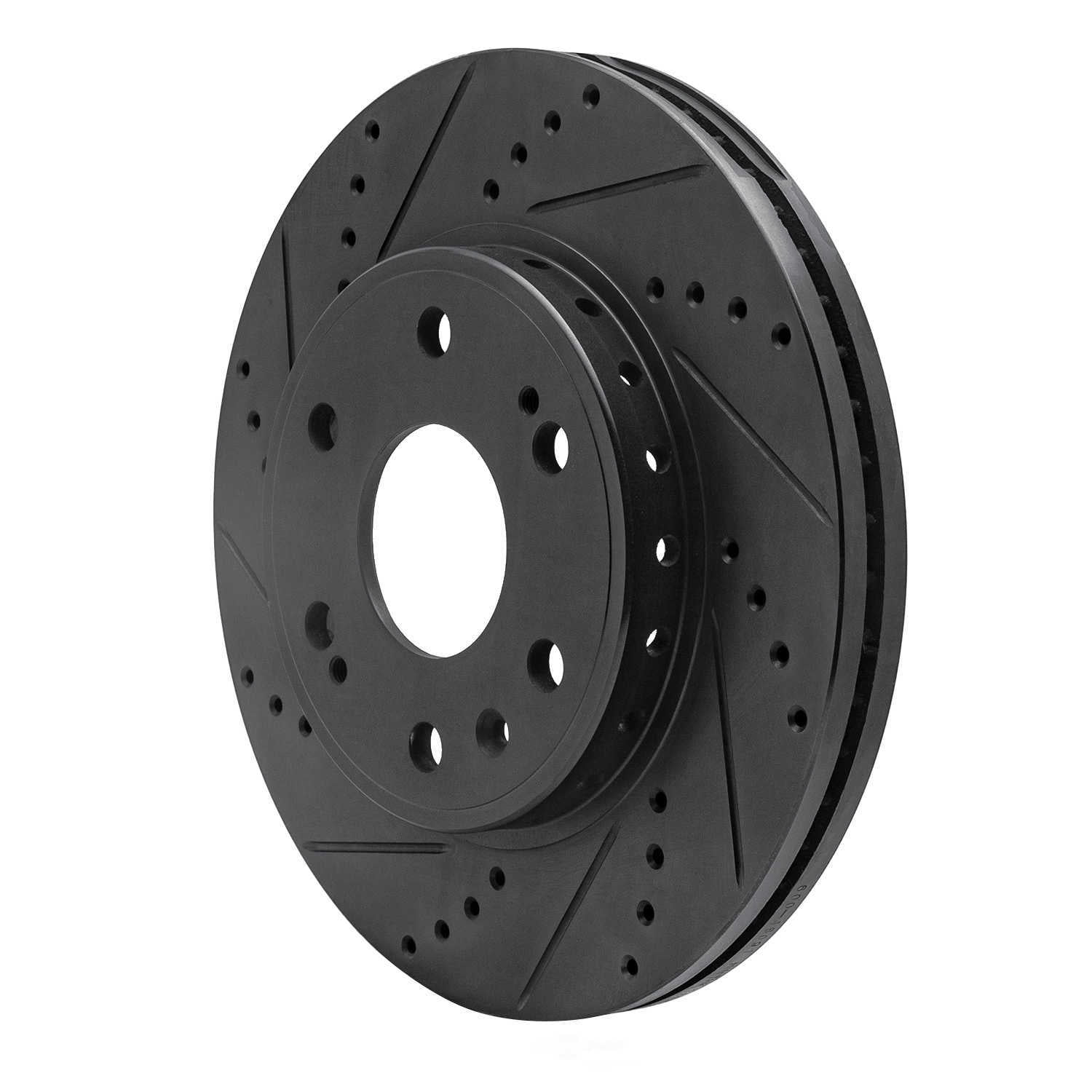 Dynamic Friction Company 633-48091L DFC Brake Rotor - Drilled And Slotted - Black