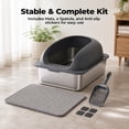 thumbnail image 7 of Alvantor Stainless Steel XL Enclosed Cat Litter Box with Lid, Anti-Leakage and High Sided, 7 of 7