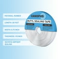 thumbnail image 3 of Canopus Butyl Seal Tape, White, 1/8-in x 3/4-in x 30-ft, Heavy Duty, Waterproof, Rubber Tape to Seal RV, Boat, Home Pipes and Car Windows Leaks, 3 of 10
