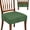 Green, variant on Chair Covers for Dining Chairs Set of 2, White Burlap Texture Soft Stretch Seat Covers, Farmhouse Vintage White Removable Washable Non-Slip Seat Slipcovers, No Rear Chair Protectors