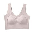 thumbnail image 2 of Sports Bras for Women Plus Size L-4X Lace Wireless Push Up Support Lifting Bralettes Casual Stretchy Pullover Back-Smoothing Underwear Clearance, 2 of 7