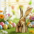 thumbnail image 5 of Easter Gold Resin Thinking Bunny Decor 13.58 Inch Large Rabbit Figurine Golden Table Centerpiece for Spring Living Room Shelf Display, 5 of 5