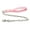 Pink, variant on Pet Artist Thick Stainless Steel Dog Chain Leash with Leather Handle Large Dogs Strong Heavy Duty Leashes