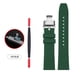thumbnail image 3 of Correa de reloj deportiva de caucho fluorado verde de 20 mm y 22 mm, correa de silicona resistente al agua para Seiko, Rolex, Omega, pulsera para hombre, 3 of 5